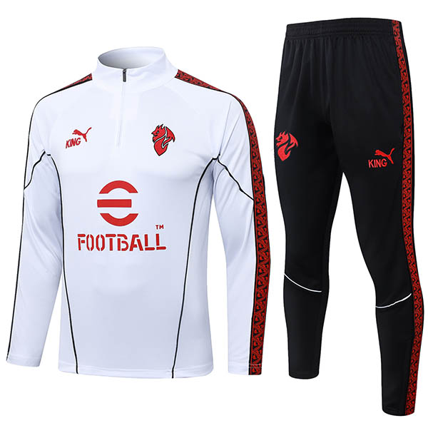 AC Milan tracksuit men's white training kit 2025-2026